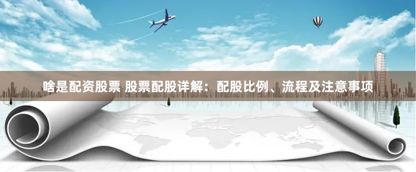 啥是配资股票 股票配股详解：配股比例、流程及注意事项
